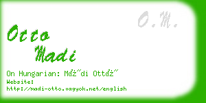 otto madi business card